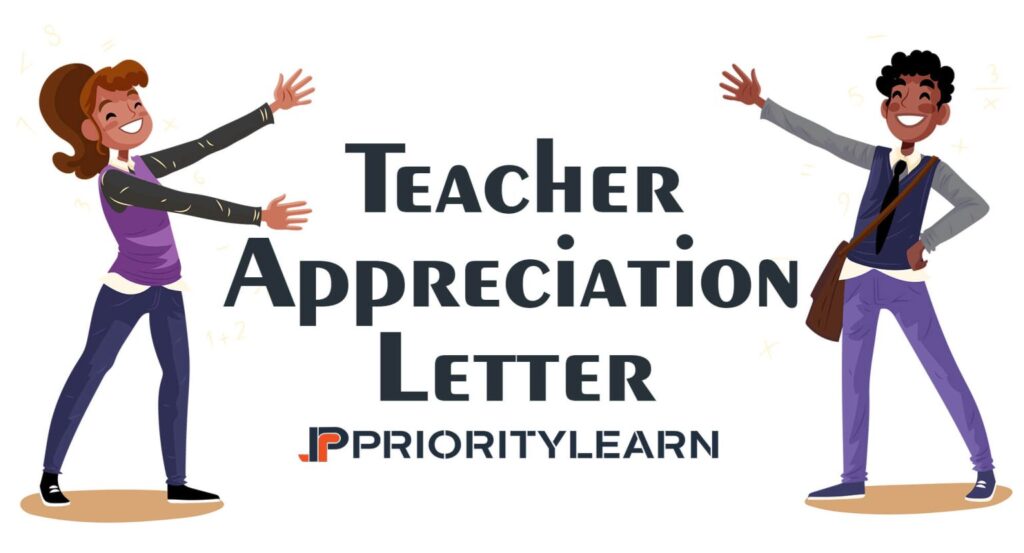 Teacher Appreciation Letter